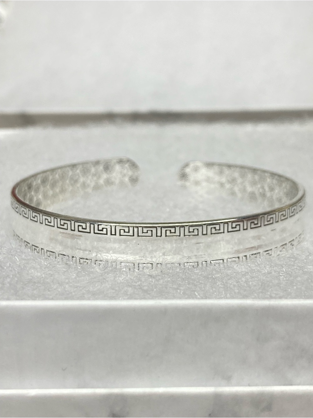 Sterling Silver Greek Key Cuff Bracelet